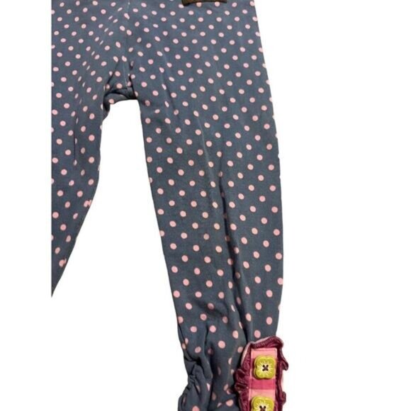 Matilda Jane Make Believe By Design Polka Dot Pants Girls Size 2 Button Accent a - Picture 9 of 13